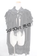 Ozz oneste / Angelケープ  黒 Y-24-11-21-085-OO-TO-SZ-ZY