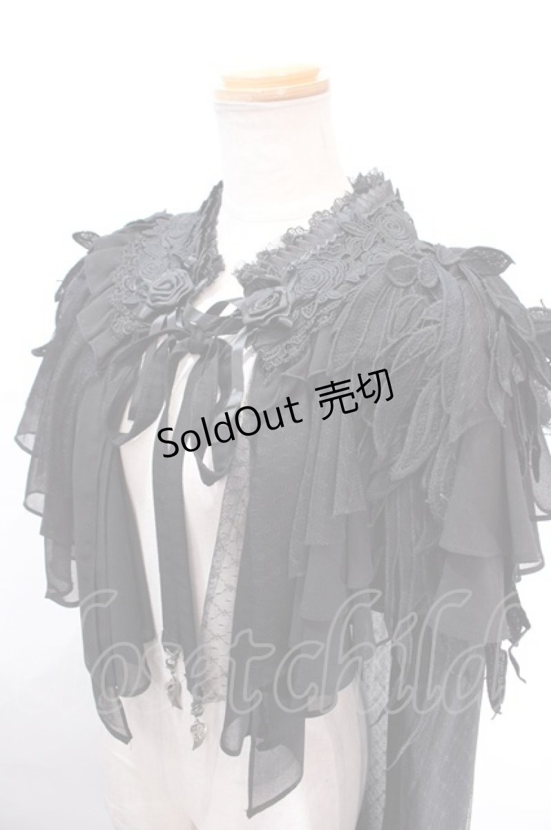 画像3: Ozz oneste / Angelケープ  黒 Y-24-11-21-085-OO-TO-SZ-ZY (3)