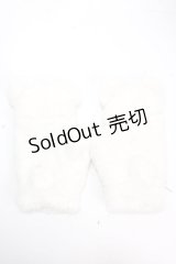 axes femme POETIQUE / くまみみファーミトン  生成り Y-24-11-21-016-AX-ZA-SZ-ZT394