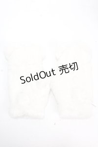 axes femme POETIQUE / くまみみファーミトン  生成り Y-24-11-21-016-AX-ZA-SZ-ZT394