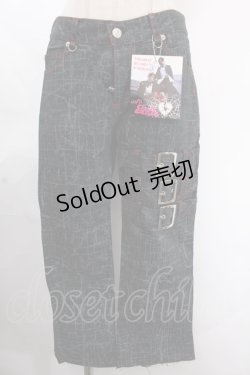 画像1: MAD / 3連ベルトパンツ M 黒 Y-24-11-21-145-PU-PA-SZ-ZS
