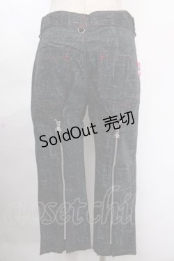 画像2: MAD / 3連ベルトパンツ M 黒 Y-24-11-21-145-PU-PA-SZ-ZS