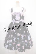 Royal Princess Alice / Cute Devil Halloweenペプラム付きジャンパースカート  黒 Y-24-11-25-094-LO-OP-SZ-ZY
