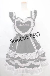 Angelic Pretty / Heart胸あて付スカート(無地)  黒 Y-24-11-25-096-AP-SK-SZ-ZS