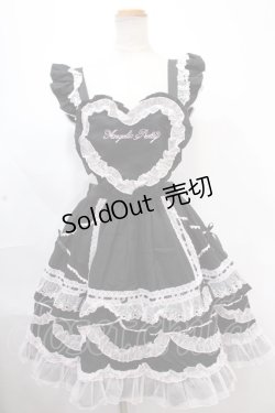 画像1: Angelic Pretty / Heart胸あて付スカート(無地)  黒 Y-24-11-25-096-AP-SK-SZ-ZS