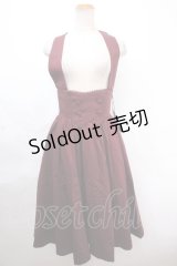 Sheglit / "Earl Grey"コルセットロングスカート M ボルドー Y-24-11-25-124-EL-SK-SZ-ZY