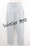 axes femme POETIQUE / チャイナボタンスリットパンツ  ブルーグレー Y-24-11-25-126-AX-PA-AS-ZI