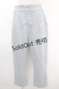 axes femme POETIQUE / チャイナボタンスリットパンツ  ブルーグレー Y-24-11-25-126-AX-PA-AS-ZI