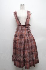 画像1: 【SALE】Candy Stripper / チェックジャンパースカート  ピンク Y-24-11-26-063-PU-OP-AS-ZT189 (1)