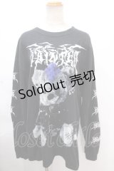 TRAVAS TOKYO / Metal bear L/S Tee/メタルクマロングTシャツカットソー F ブラック Y-24-11-30-055-PU-TO-SZ-ZS