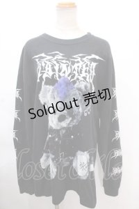 TRAVAS TOKYO / Metal bear L/S Tee/メタルクマロングTシャツカットソー F ブラック Y-24-11-30-055-PU-TO-SZ-ZS