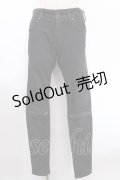 CIVARIZE / スーパーストレッチニーZIPコーティングスキニーパンツ 42 ブラック Y-24-11-30-159-GO-PA-SZ-ZS
