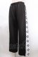 画像1: REFLEM / リングサス付きサイドZIPパンツ F ブラック Y-24-11-30-160-PU-PA-SZ-ZS (1)