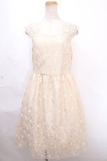 画像1: 【SALE】axes femme NOSTALGIE / ケミカル総レースワンピース M 生成り Y-24-11-30-196-AX-OP-SZ-ZT463 (1)