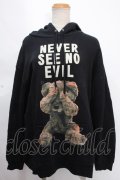 MILKBOY / NEVER SEE NO EVIL HOODIE  黒 Y-24-12-05-088-MB-TO-AS-ZT315
