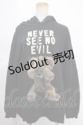 【SALE】MILKBOY / NEVER SEE NO EVIL HOODIE  黒 Y-24-12-05-088-MB-TO-AS-ZT315
