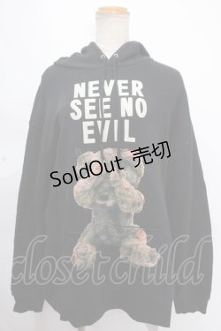 画像1: 【SALE】MILKBOY / NEVER SEE NO EVIL HOODIE  黒 Y-24-12-05-088-MB-TO-AS-ZT315