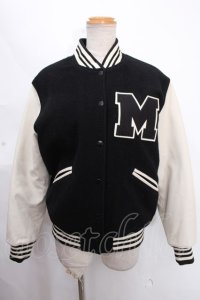 MILK / スタジャン  黒ｘオフ Y-24-12-05-095-ML-JA-AS-ZT149
