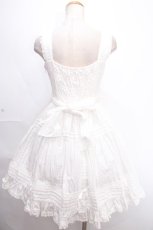 画像2: Angelic Pretty / 縦ピンタックジャンパースカート  白 Y-24-12-05-142-AP-OP-SZ-ZY (2)