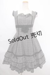 Angelic Pretty / タータンプリンセスジャンパースカート  グレー Y-24-12-05-143-AP-OP-SZ-ZY
