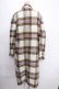 画像2: Candy Stripper / SHAGGY TARTAN CHECK CHESTER FIELDコート  白 Y-24-12-05-156-PU-CO-AS-ZT-C049 (2)