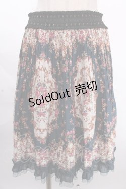 画像1: axes femme / ヴィンテージ花柄スカート M グリーン Y-24-12-05-175-AX-SK-SZ-OS
