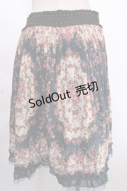 画像2: axes femme / ヴィンテージ花柄スカート M グリーン Y-24-12-05-175-AX-SK-SZ-OS