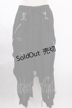 画像1: CIVARIZE / Tortureボンテージサルエルパンツ 44 ブラック Y-24-12-05-189-GO-PA-SZ-ZS