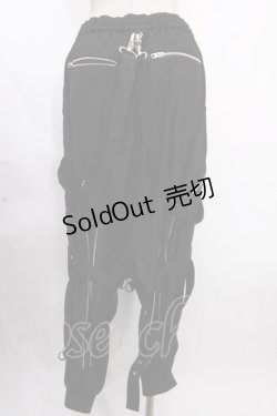 画像2: CIVARIZE / Tortureボンテージサルエルパンツ 44 ブラック Y-24-12-05-189-GO-PA-SZ-ZS