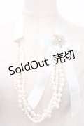 Fi.n.t / パールネックレス  サックス Y-24-12-05-005-CA-AC-SZ-ZY