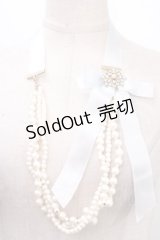 Fi.n.t / パールネックレス  サックス Y-24-12-05-005-CA-AC-SZ-ZY