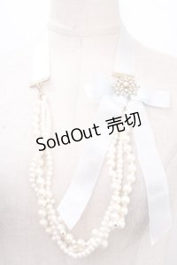 Fi.n.t / パールネックレス  サックス Y-24-12-05-005-CA-AC-SZ-ZY