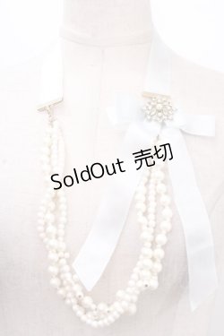 画像1: Fi.n.t / パールネックレス  サックス Y-24-12-05-005-CA-AC-SZ-ZY
