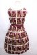 画像2: Jane Marple /Royal Stampスクエアドレス M ワイン Y-24-12-09-005-JM-OP-SZ-ZY (2)