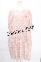 Jane Marple /Anniversary cakesフラッフィードレス M ピンク Y-24-12-09-042-JM-OP-SZ-ZI