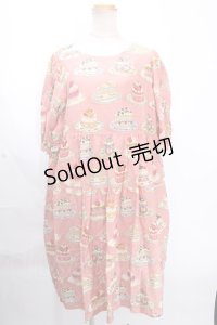 Jane Marple /Anniversary cakesフラッフィードレス M ピンク Y-24-12-09-042-JM-OP-SZ-ZI