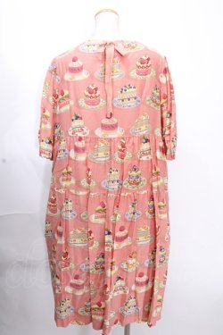 画像2: Jane Marple /Anniversary cakesフラッフィードレス M ピンク Y-24-12-09-042-JM-OP-SZ-ZI