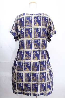 画像2: Jane Marple / Royal Stampスクエアドレス  紺 Y-24-12-09-050-JM-OP-AS-ZI