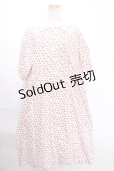 Jane Marple /ハーモニークロスステッチカラードレス M 白 Y-24-12-09-051-JM-OP-SZ-ZY