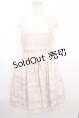 Leur Getter /Ruffle Swanノースリーブワンピース M グレー Y-24-12-09-008-LU-OP-SZ-ZY