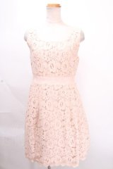 Jane Marple / フラワーグレシャスレースコクーンドレス M ピンク Y-24-12-09-103-JM-OP-SZ-ZT102