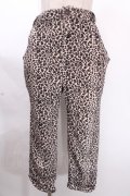 Candy Stripper / レオパードサルエルパンツ 2 ベージュ Y-24-12-09-110-PU-PA-SZ-ZT322