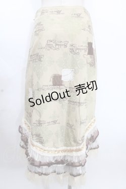 画像2: hB.Roots / 異素材スカート  ベージュ Y-24-12-09-112-HN-SK-SZ-ZY