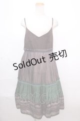 Jane Marple Dans Le Salon / インディアプリントシリースワンピース M ブラウン Y-24-12-09-003-JM-OP-SZ-ZY