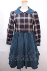 画像1: 【SALE】Favorite / 花弁スカラップクラシカルワンピース  ブルー Y-24-12-12-095-LO-OP-SZ-ZT218 (1)