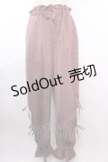 axes femme POETIQUE / 裾リボン付きパンツ  ピンク Y-24-12-12-118-AX-PA-SZ-ZI