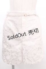one after another NICE CLAUP / ベルト付きシンプルショートパンツ F アイボリー Y-24-12-12-135-LO-PA-SZ-ZY