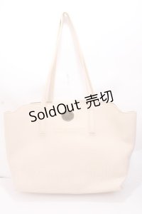 axes femme / レターモチーフA4トート  生成り Y-24-12-13-030-AX-BG-SZ-ZT-K010
