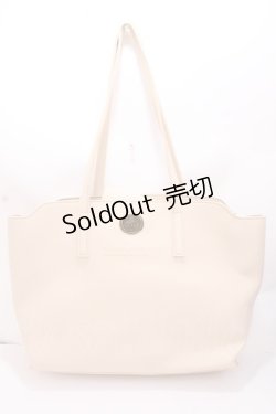 画像1: axes femme / レターモチーフA4トート  生成り Y-24-12-13-030-AX-BG-SZ-ZT-K010