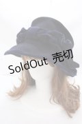 Jane Marple / 別珍リボンのシルクハット  紺 Y-24-12-15-098-JM-AC-SZ-ZT-K009